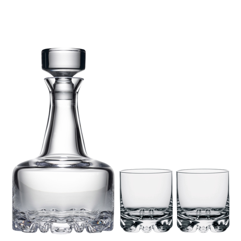 Orrefors Erik 3-Piece Decanter Set